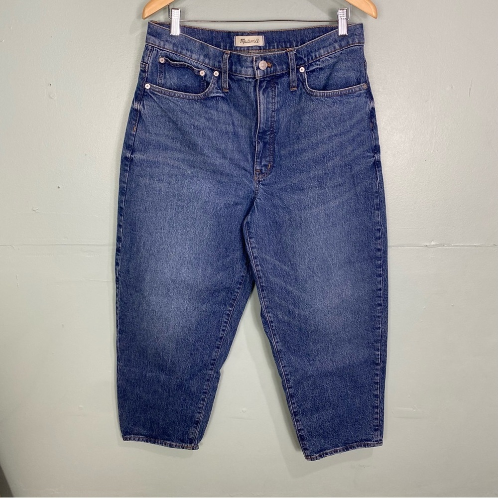 Madewell NA929 Balloon Jeans Denim Blue‎ Sz 31